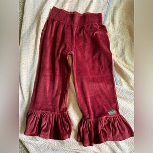 Matilda Jane velour ruffle crops